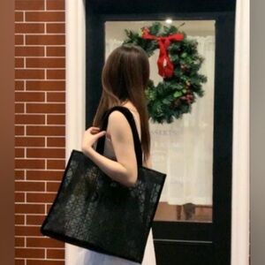 Dior Black Lace Tote Bag